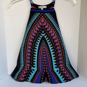 Moa Moa fully lined bright colored swing halter tank with adjustable straps sm